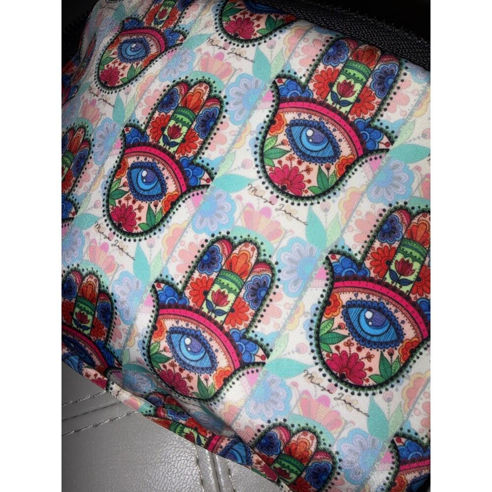Hamsa Hand Evil Eye Belt Bag 8"x5" - Picture 4 of 4